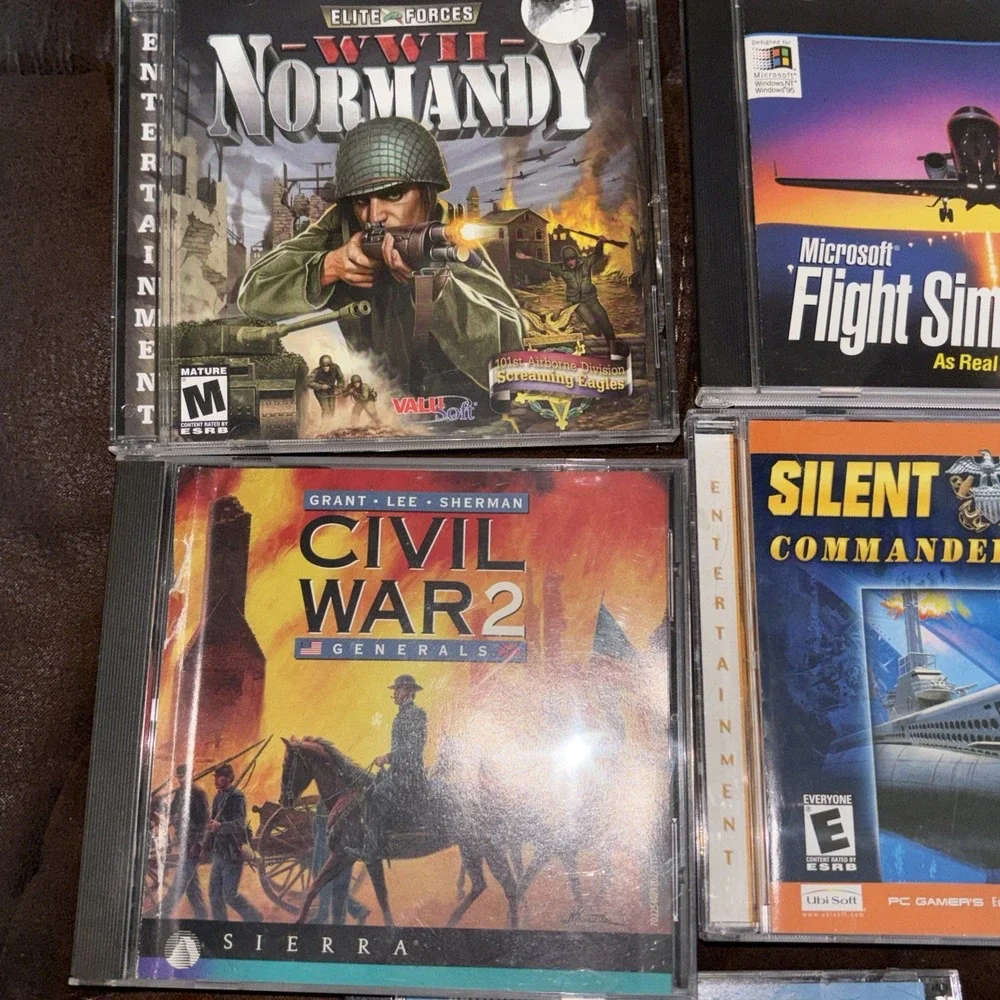 Lot of Microsoft Pc Flight Simulator Games Combat 98 2000 2002 Professional ++++